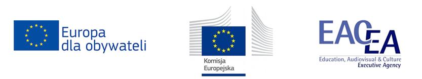 Logotypy: Europa dla obywateli, Komisja Europejska, EACEA