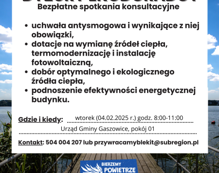 Dyżur Ekodoradcy z projektu "Śląskie. Przywracamy błękit"